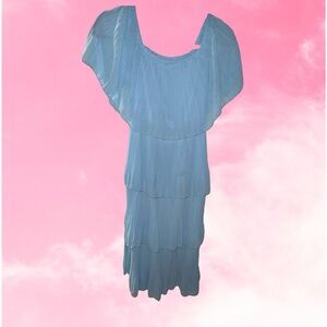 Long Baby Blue Dress